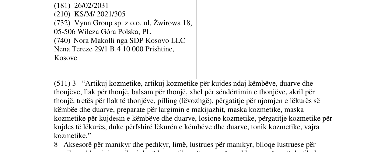 Zëri i markës PHARM FOOT në buletin