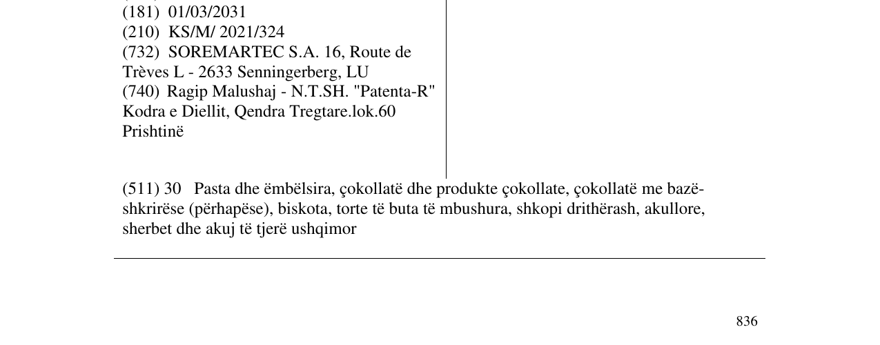 Zëri i markës NUTELLA B-READY në buletin