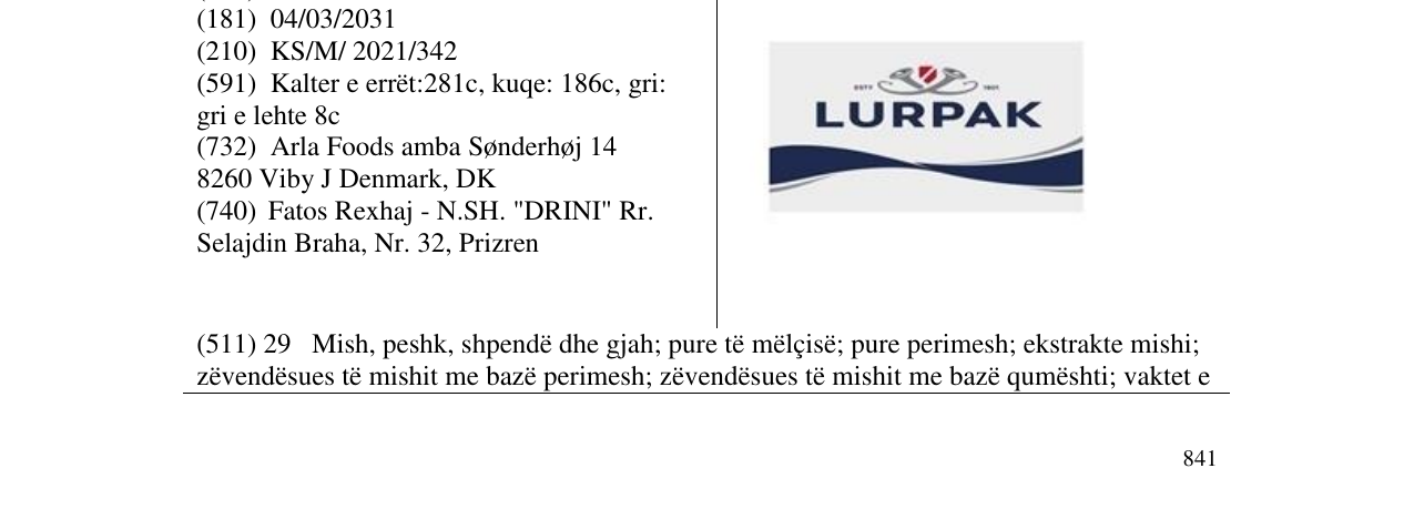 Zëri i markës LURPAK në buletin