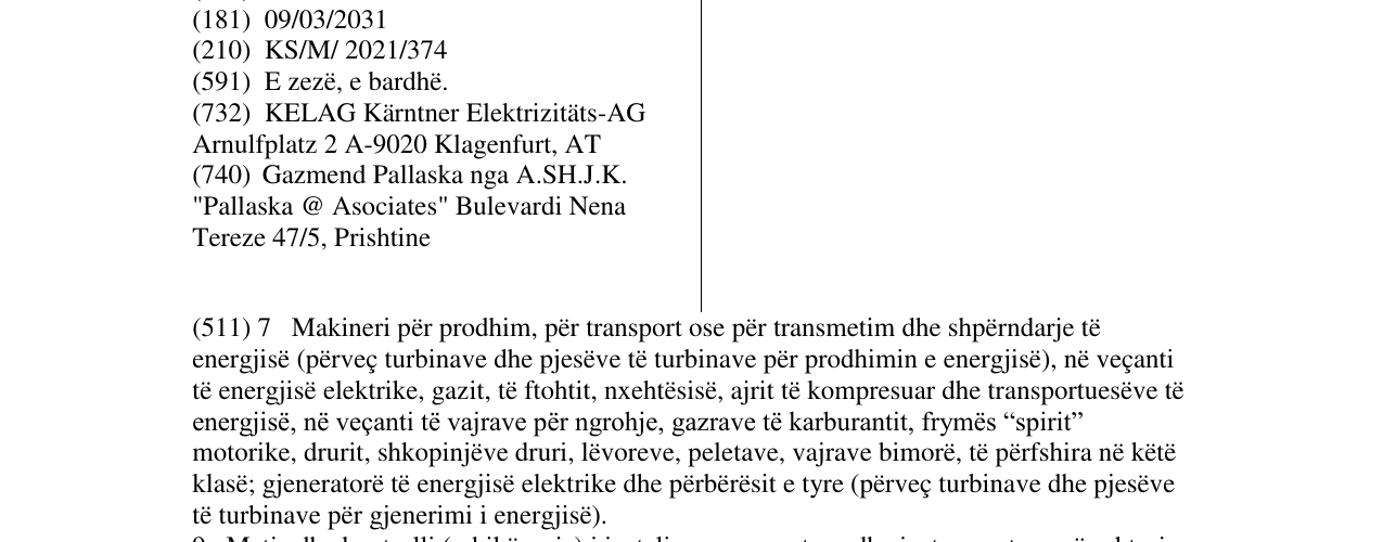 Zëri i markës KELAG në buletin