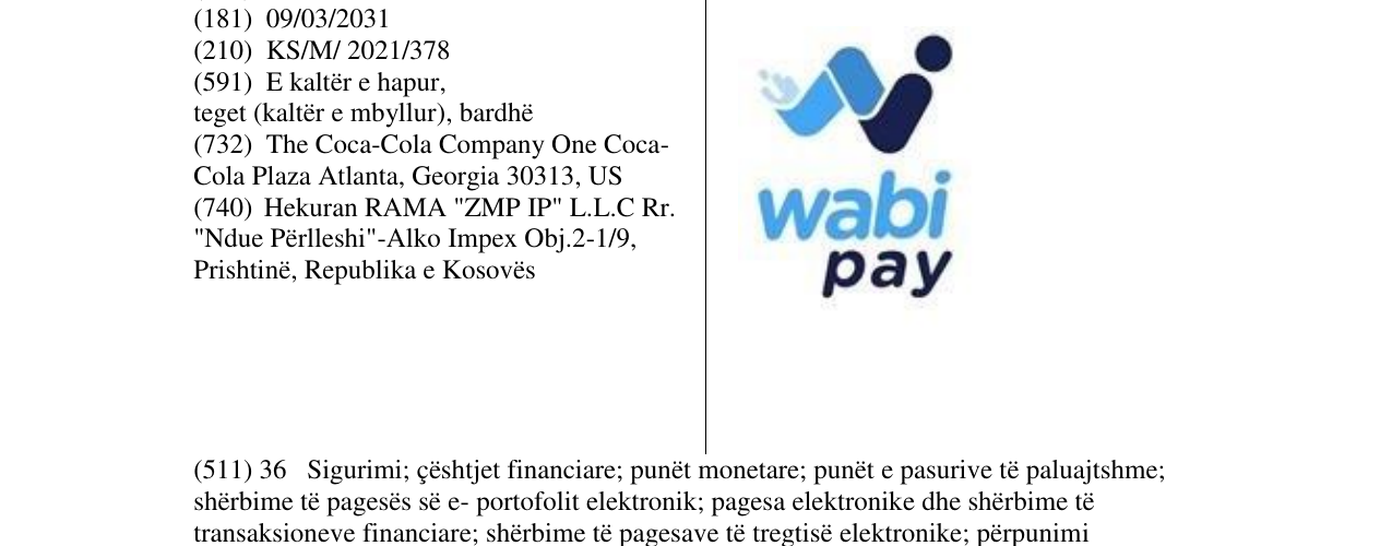 Zëri i markës wabi pay në buletin