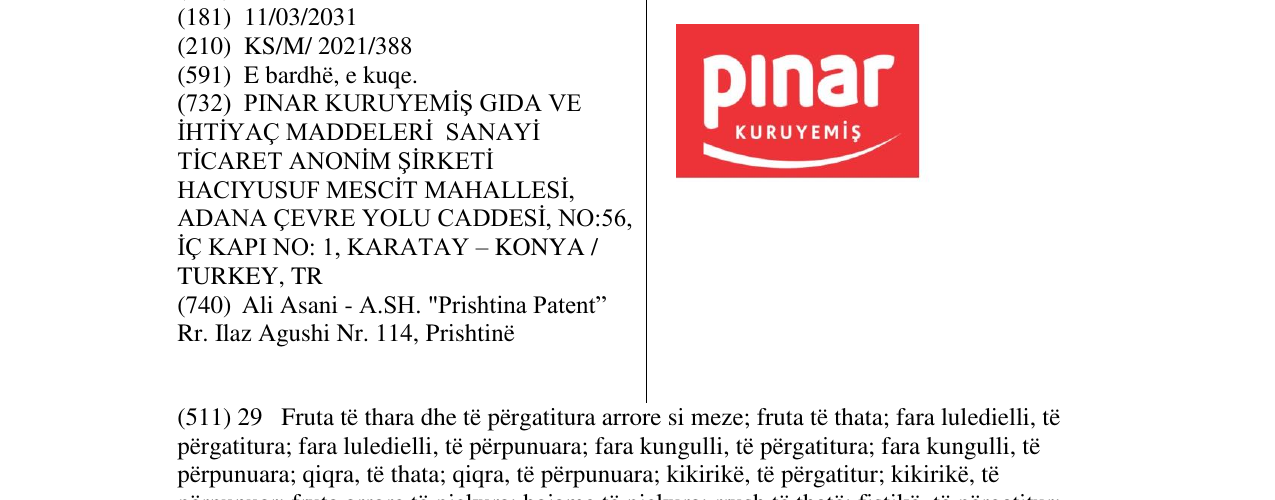 Zëri i markës pinar në buletin