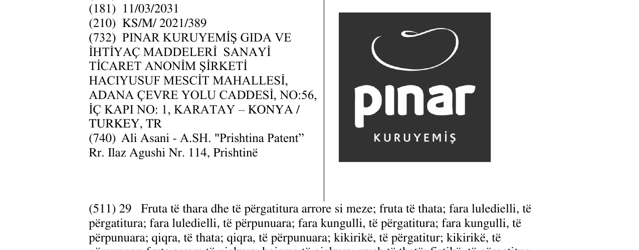 Zëri i markës pinar në buletin