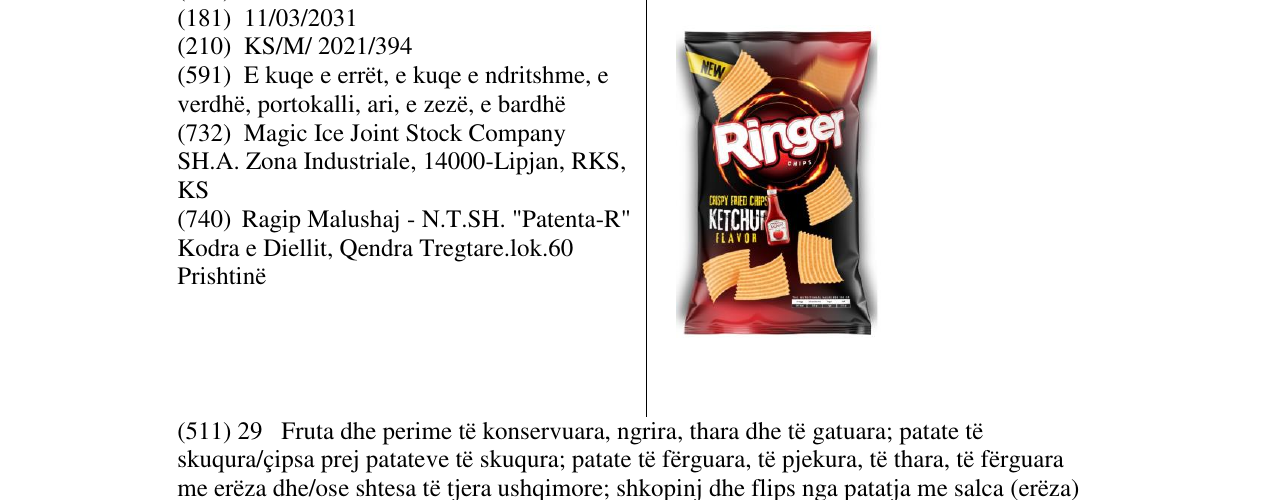 Zëri i markës Markë figurative në buletin