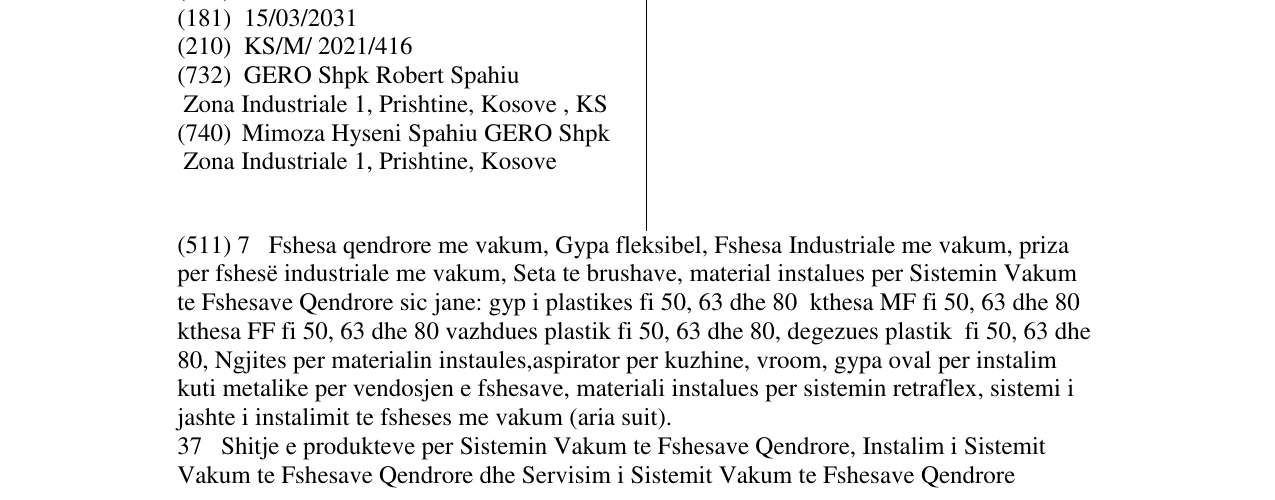 Zëri i markës Retraflex në buletin