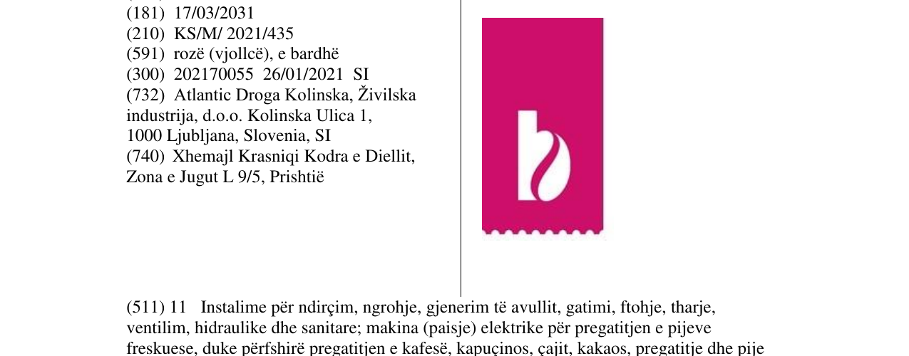 Zëri i markës barcafe në buletin