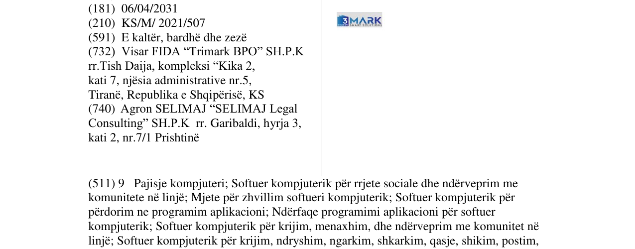 Zëri i markës 3MARK në buletin