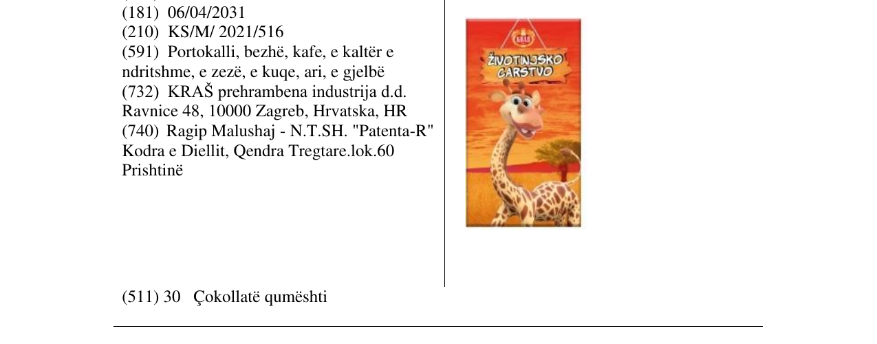 Zëri i markës zivotinsko cartsvo në buletin