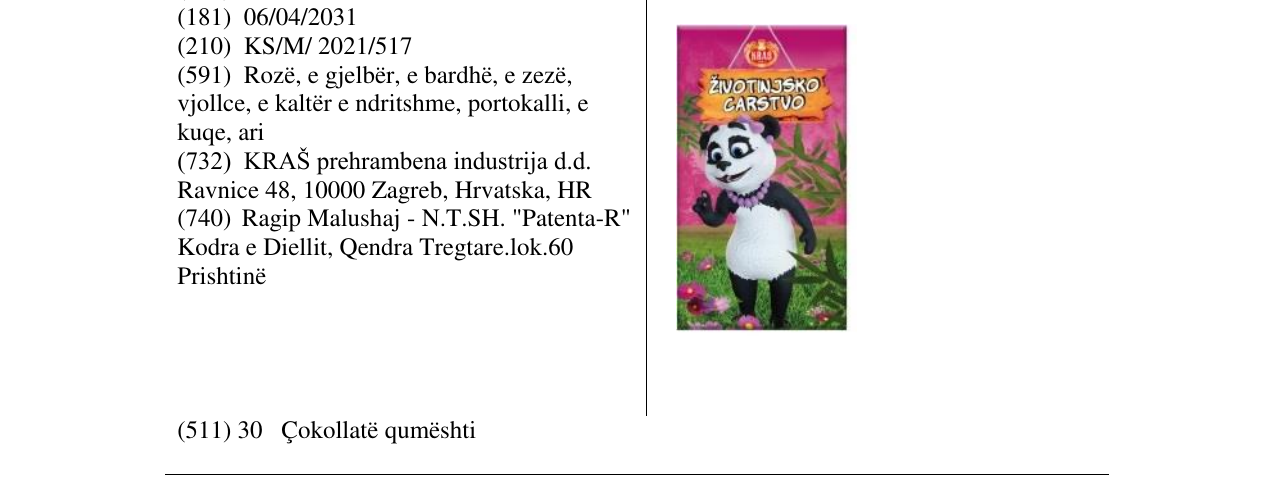 Zëri i markës zivtinsko cartsvo në buletin