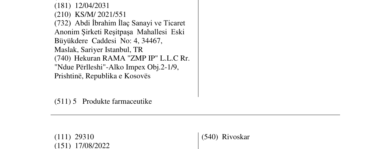 Zëri i markës Fuarte në buletin