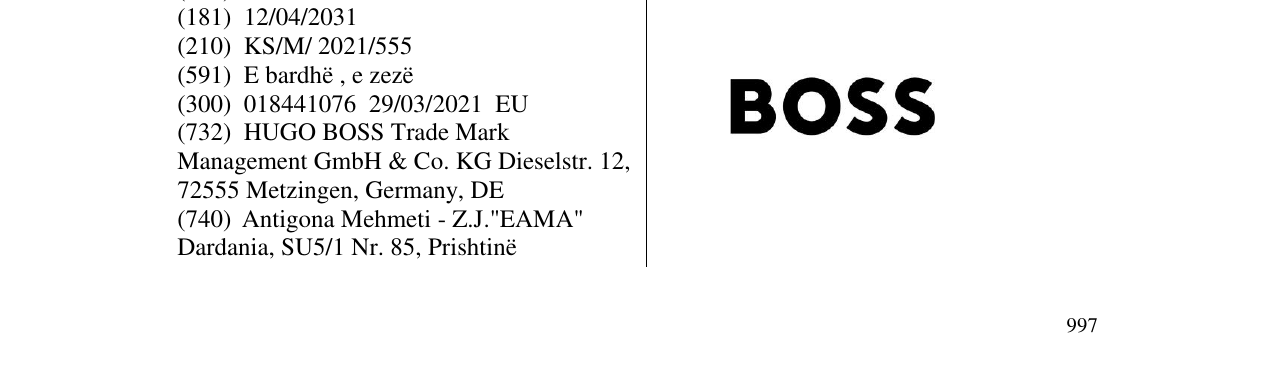 Zëri i markës boss në buletin