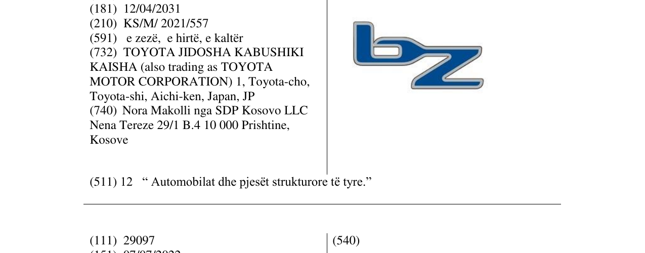 Zëri i markës bz në buletin
