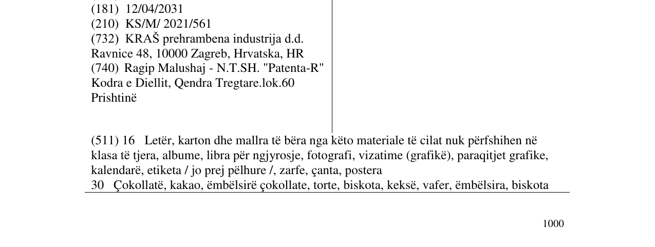 Zëri i markës SI BISKOTA, ASHTU EDHE MOMENTI. I MREKULLUESHËM në buletin