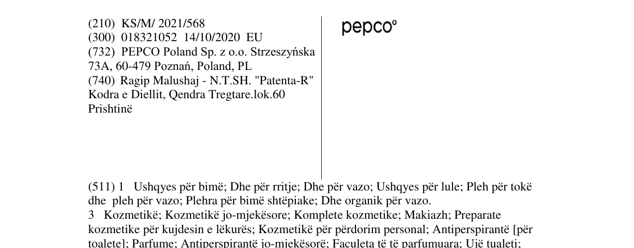 Zëri i markës PEPO në buletin