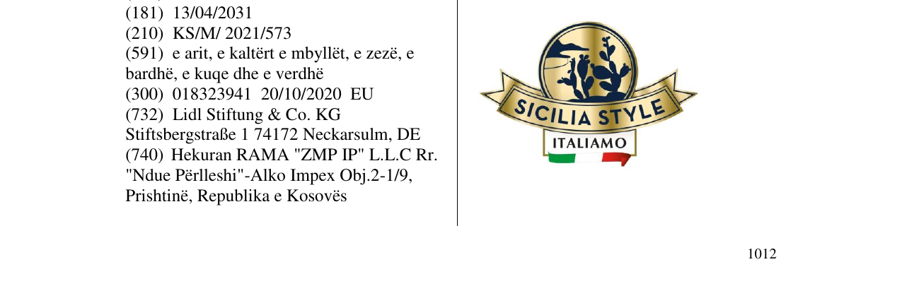 Zëri i markës sicilya style në buletin