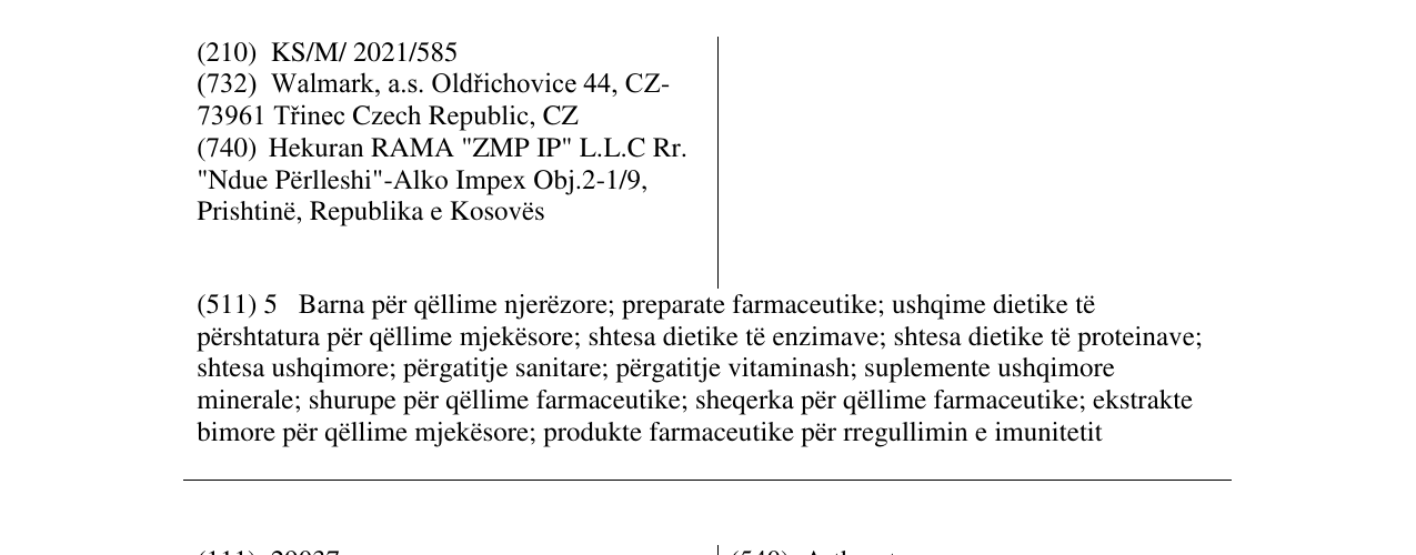 Zëri i markës Imunactiv në buletin