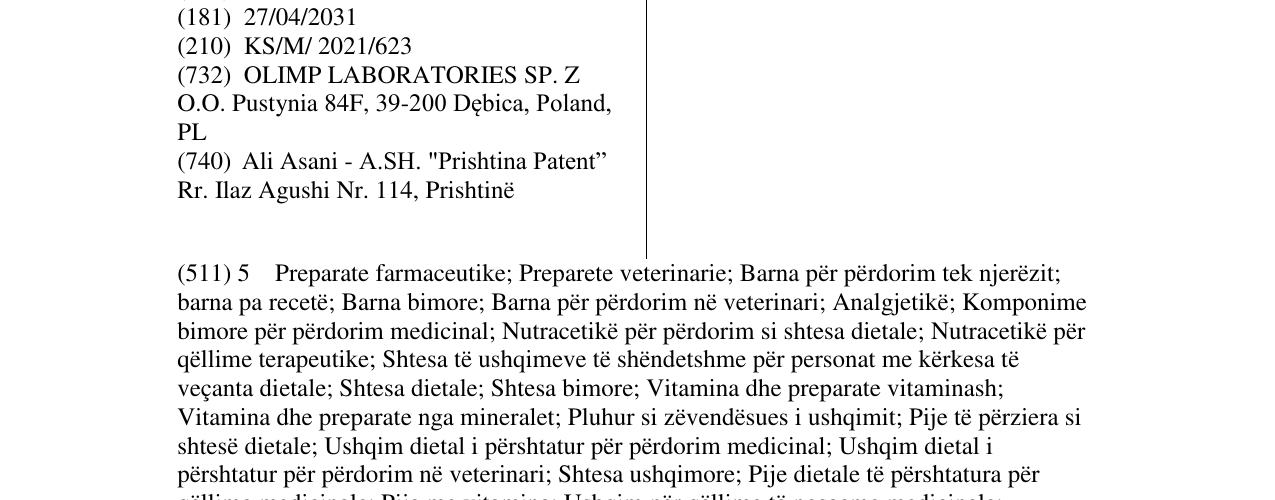Zëri i markës GOLD-VIT në buletin