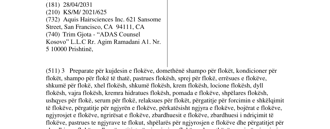Zëri i markës K18 në buletin