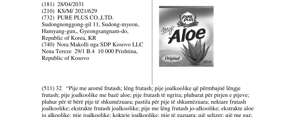 Zëri i markës MYALOE në buletin