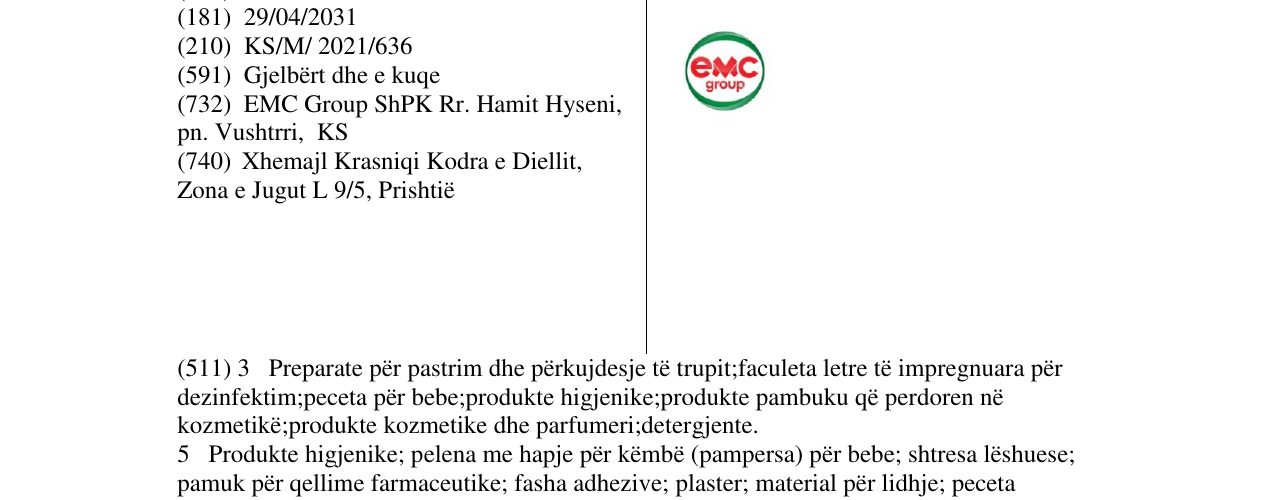Zëri i markës emc group në buletin