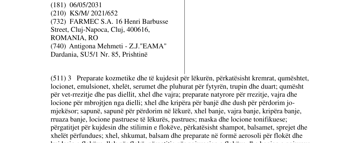 Zëri i markës ASLAVITAL në buletin