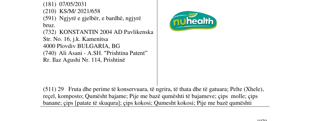 Zëri i markës nuhealth në buletin
