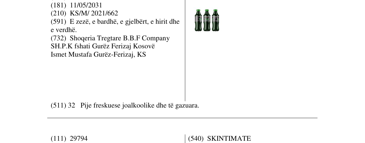 Zëri i markës INSOMNIA në buletin
