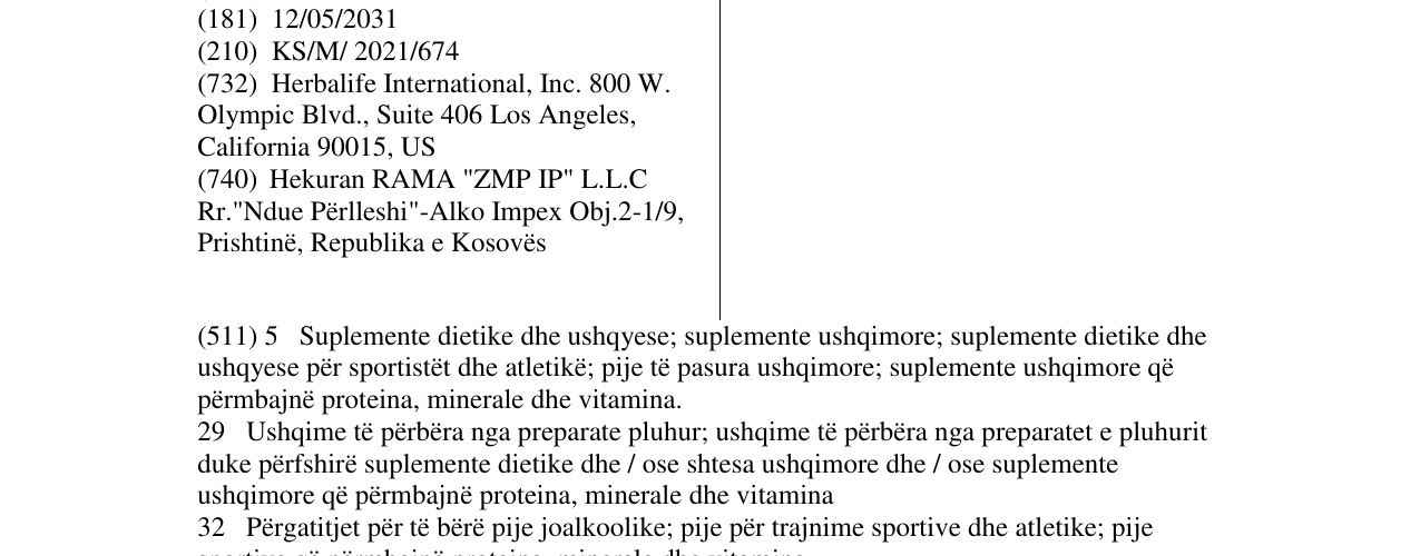Zëri i markës HERBALIFE24 në buletin