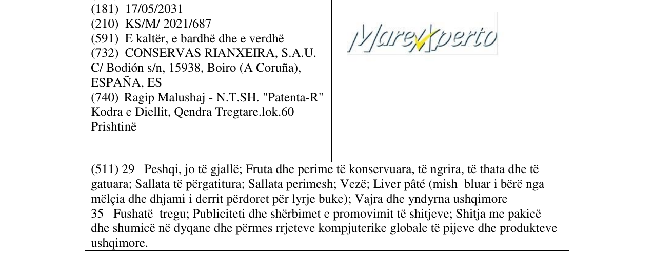 Zëri i markës Marexperto në buletin