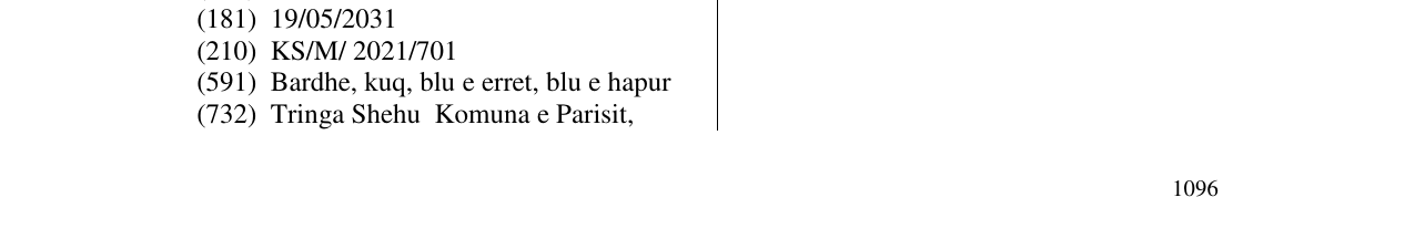 Zëri i markës TriDont në buletin