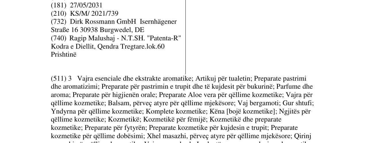 Zëri i markës Alterra në buletin