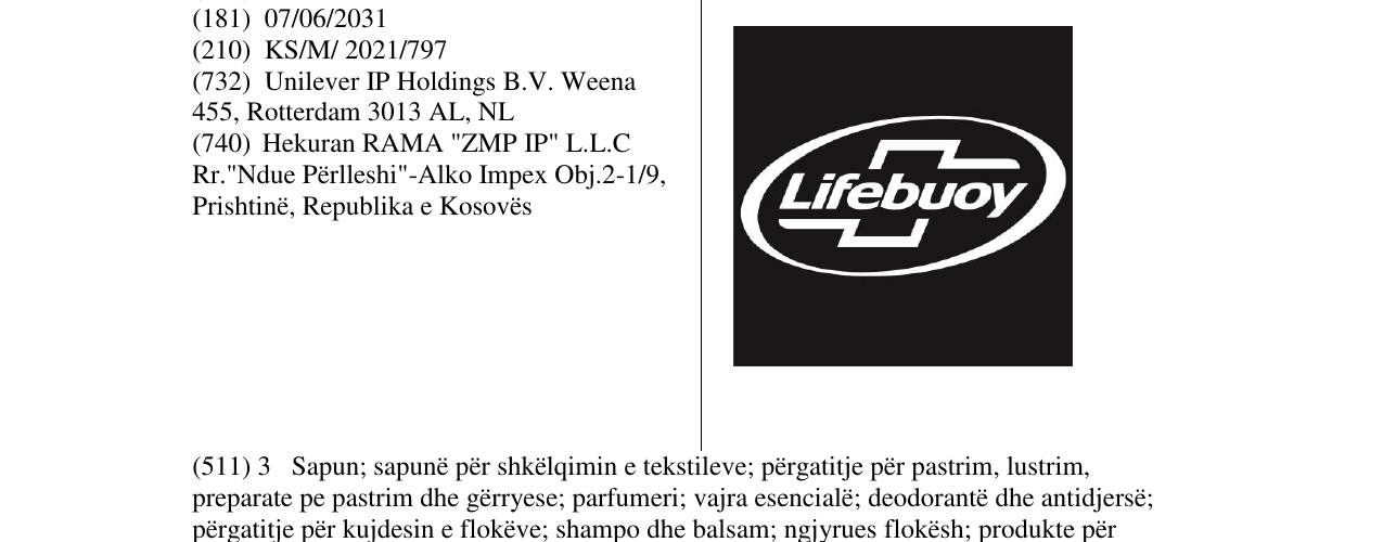 Zëri i markës LIFEBUOY në buletin