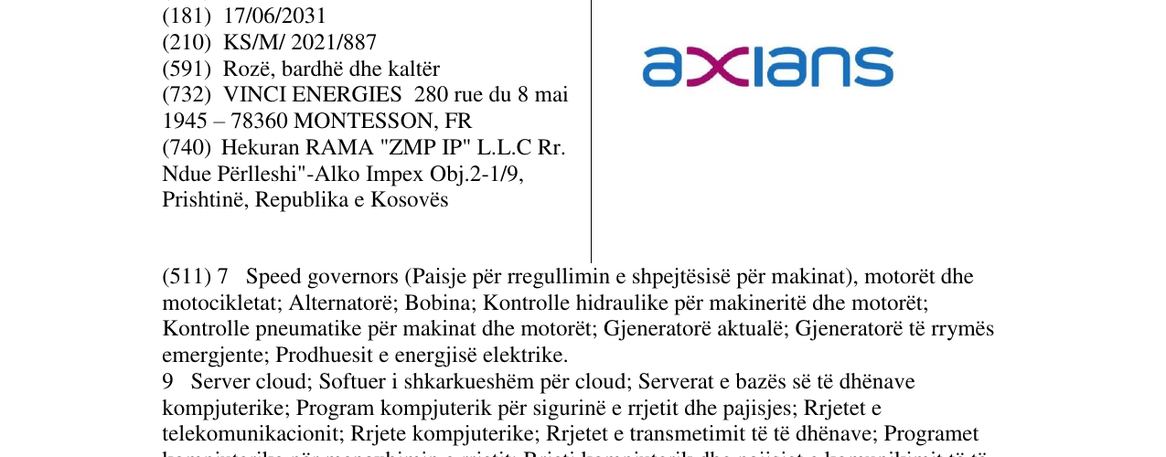 Zëri i markës axians në buletin