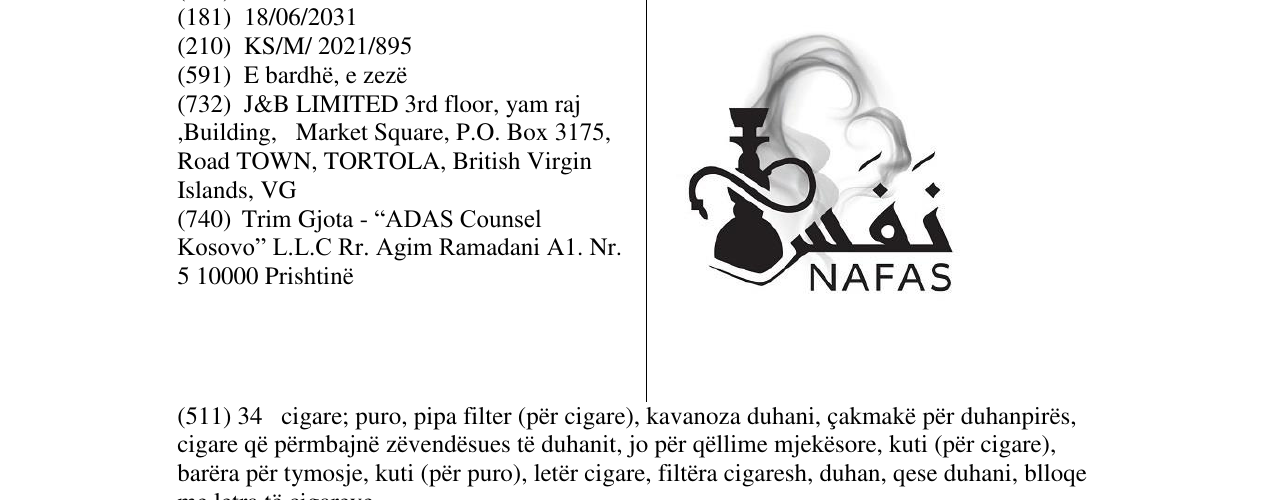 Zëri i markës NAFAS në buletin