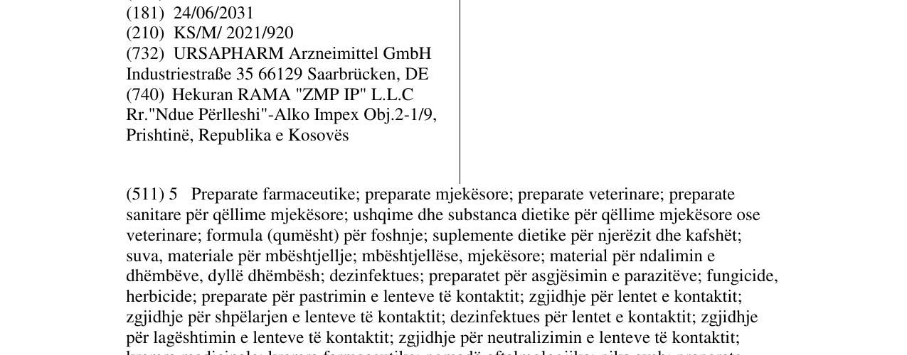 Zëri i markës HYLO COMOD në buletin