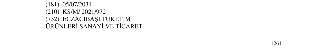 The entry of the trademark SOLO in the bulletin