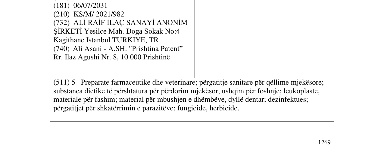 Zëri i markës Esmax në buletin