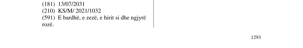 Zëri i markës Markë figurative në buletin