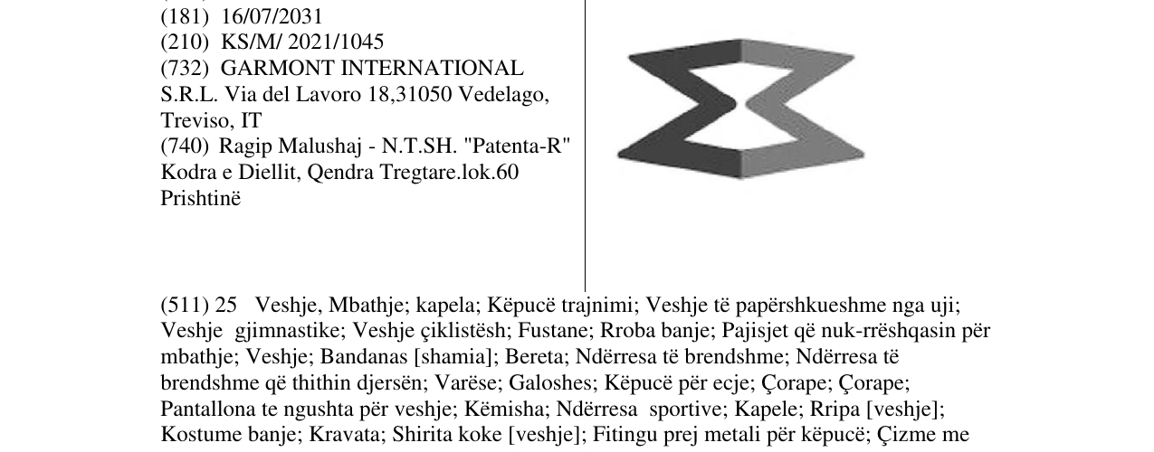Zëri i markës Markë figurative në buletin