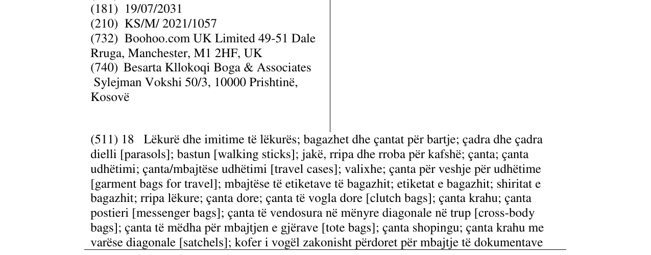 Zëri i markës BOOHOO në buletin