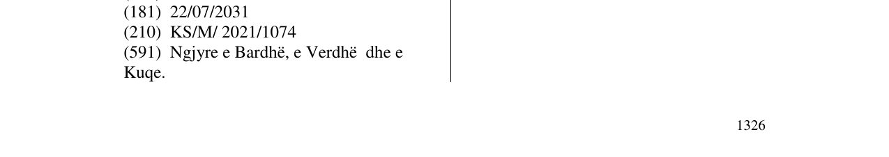 Zëri i markës KORAL në buletin
