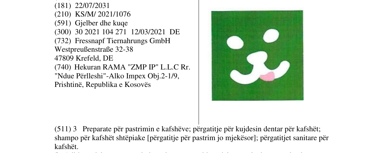 Zëri i markës Markë figurative në buletin