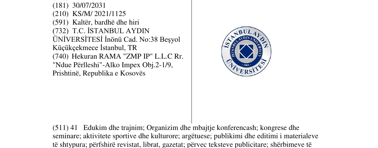 Zëri i markës Markë figurative në buletin
