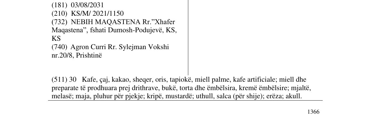 Zëri i markës Bro në buletin