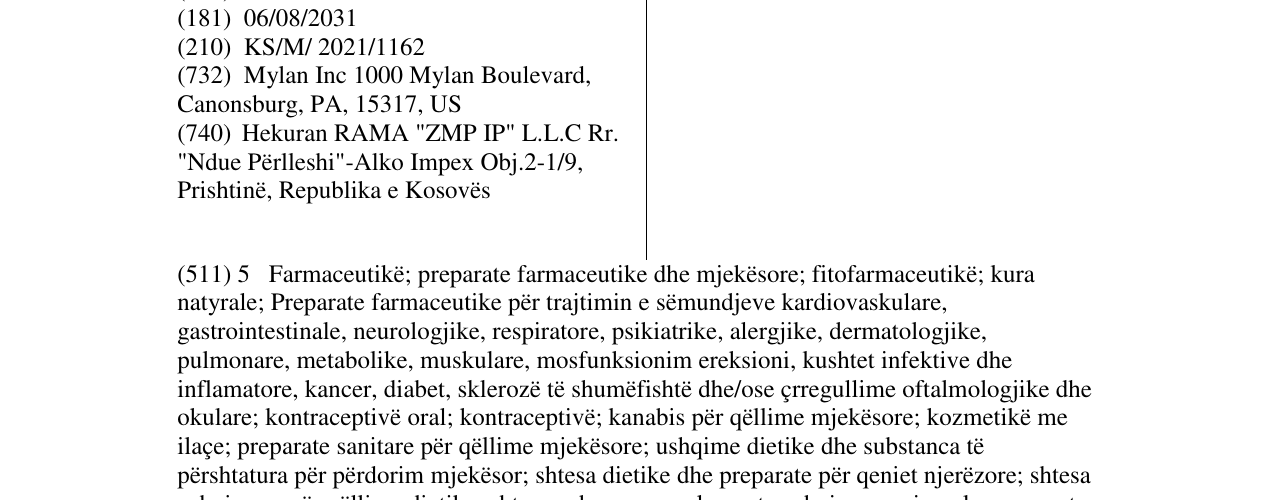 Zëri i markës VLE në buletin