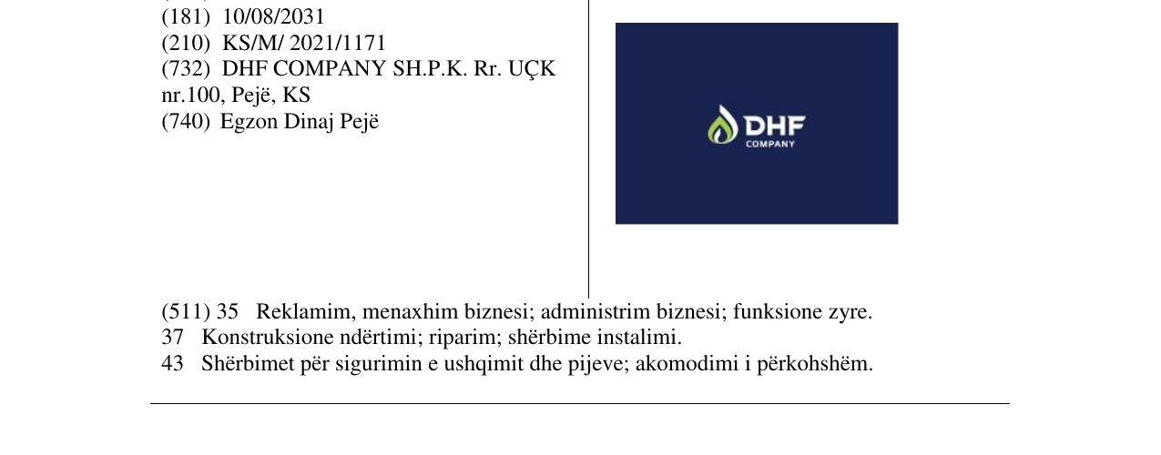 Zëri i markës Markë figurative në buletin