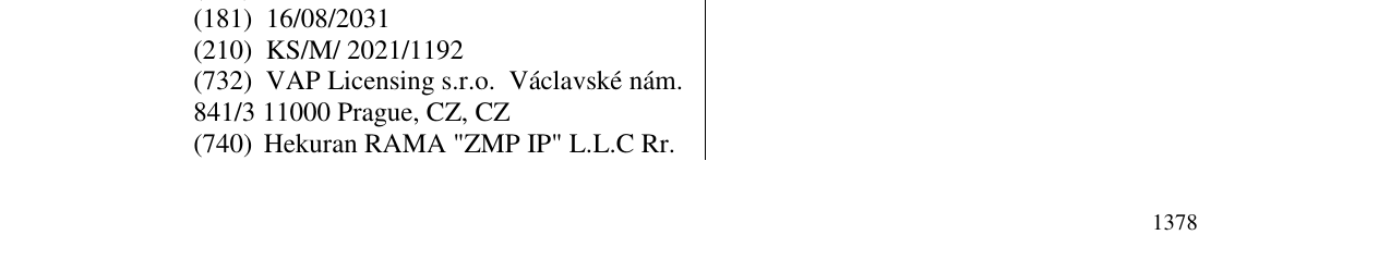Zëri i markës VAPIANO në buletin