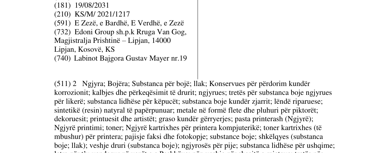 Zëri i markës PEAK BUILD në buletin