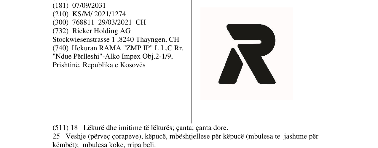 Zëri i markës Markë figurative në buletin
