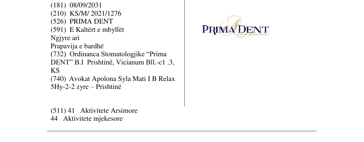 Zëri i markës Markë figurative në buletin